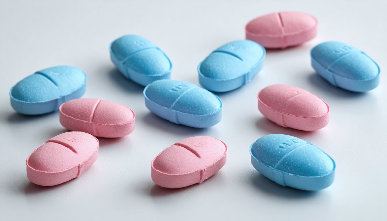 Viagra Super Active softgel capsule with medical information sheet about erectile dysfunction treatment